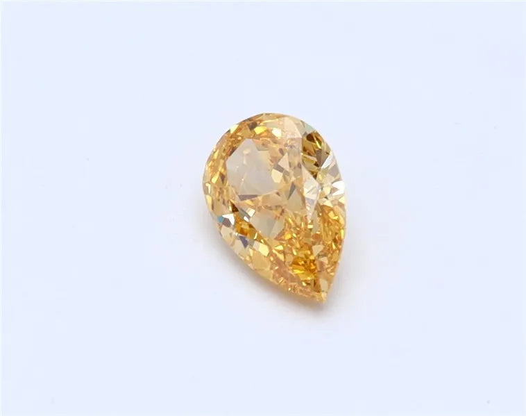 0.33ct Pear Natural Diamond (Colour Fancy Vivid, Clarity IF, Cut F, GIA Certified)