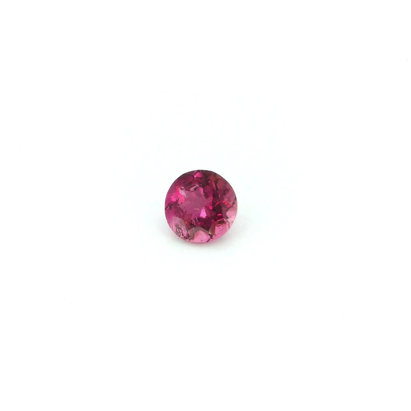 0.39ct Round Natural Tourmaline (Colour Pink, Clarity Slightly Included, Cut Faceted)
