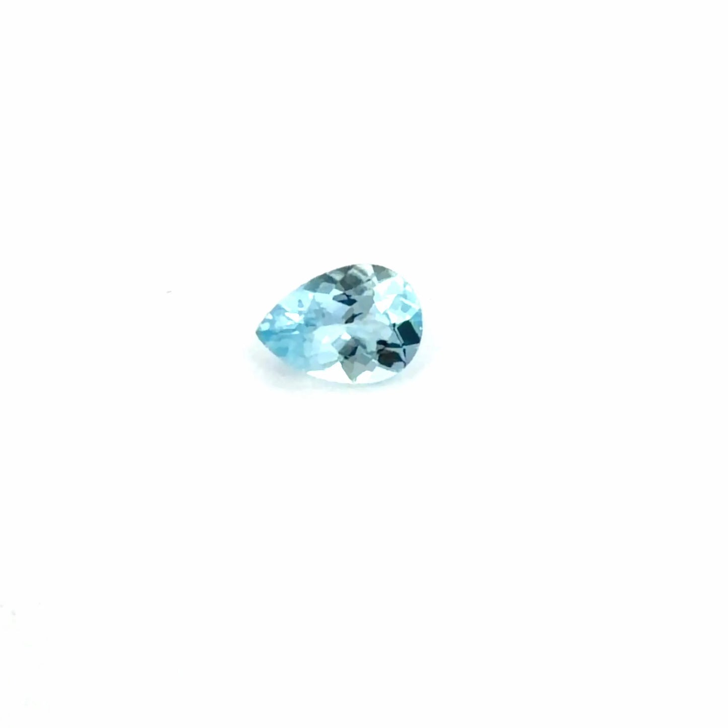 0.56ct Pear Natural Aquamarine (Colour Blue, Clarity Eye Clean, Cut Faceted)