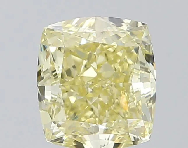 0.71ct Cushion brilliant Natural Diamond (Colour Fancy Light Yellow, Clarity VVS2, GIA Certified)