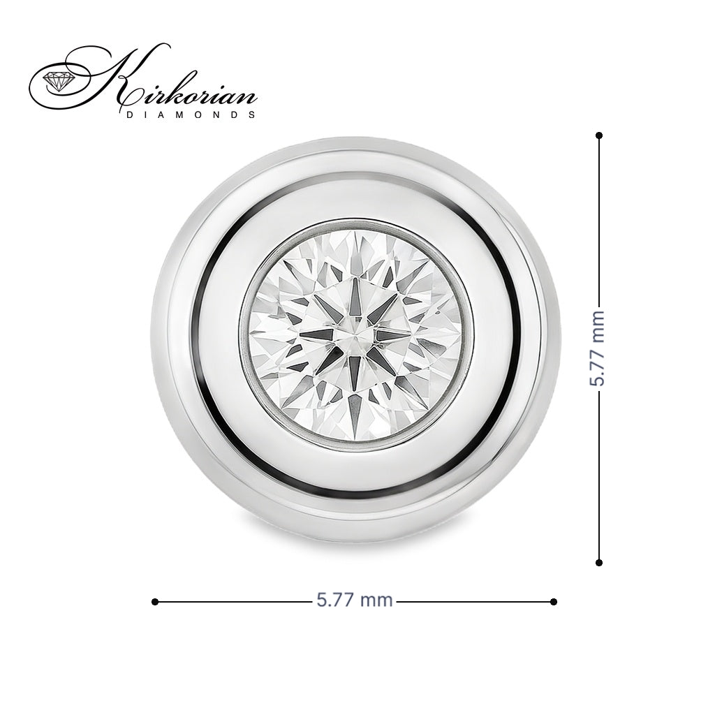 Висулка от бяло злато 18k с диамант 0.05ct – модел RN241 | Kirkorian Diamonds