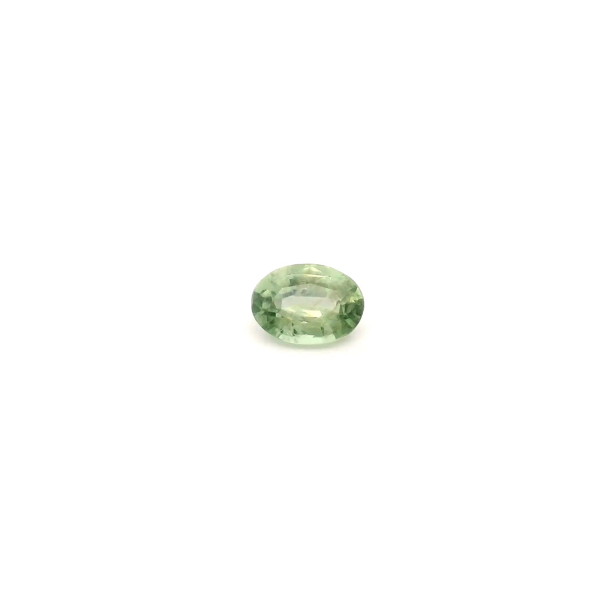 0.31ct Oval Natural Sapphire (Colour Green, Clarity Eye Clean, Cut Faceted)