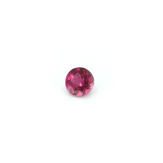 0.39ct Round Natural Tourmaline (Colour Pink, Clarity Slightly Included, Cut Faceted)