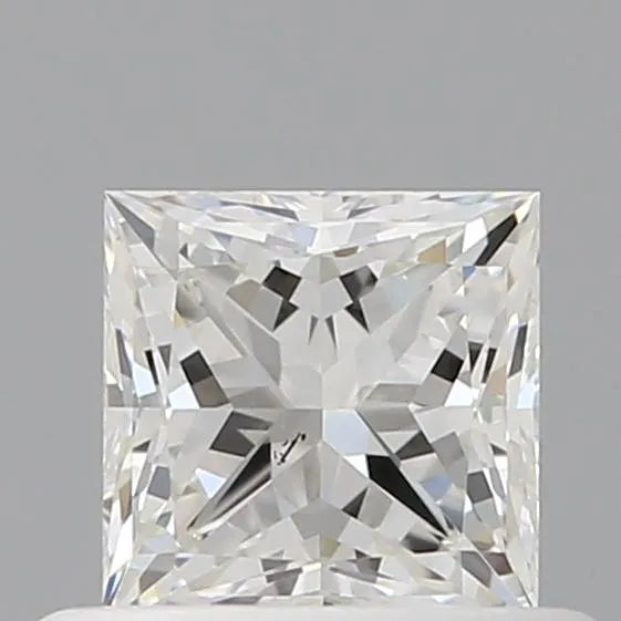 0.51ct Princess Natural Diamond (Colour H, Clarity SI1, GIA Certified)