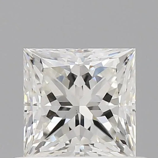 0.52ct Princess Natural Diamond (Colour H, Clarity VS2, GIA Certified)