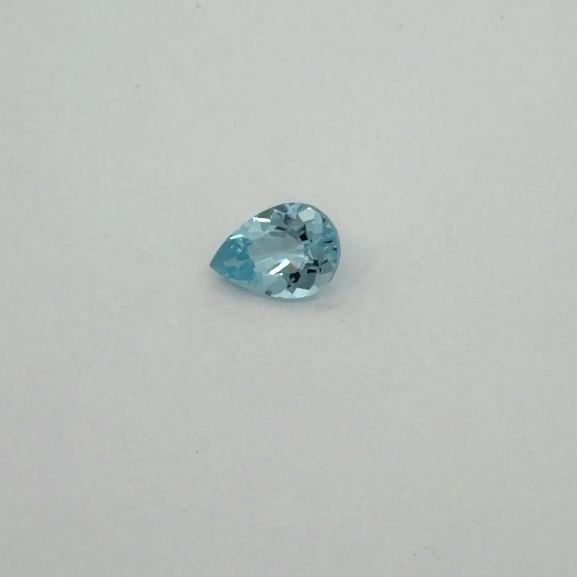 0.59ct Pear Natural Aquamarine (Colour Blue, Clarity Eye Clean, Cut Faceted)