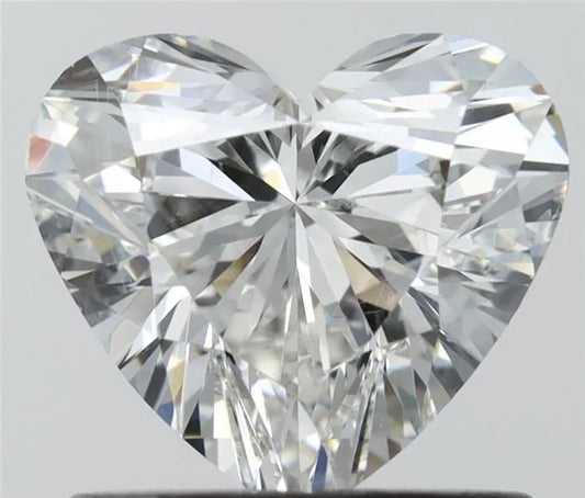 0.81ct Heart Natural Diamond (Colour G, Clarity SI1, Cut EX, IGI Certified)