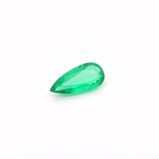 0.88ct Pear Natural Emerald (Colour Green, Clarity Eye Clean, Cut Faceted)