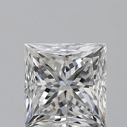 1.00ct Princess Natural Diamond (Colour F, Clarity VS2, GIA Certified)