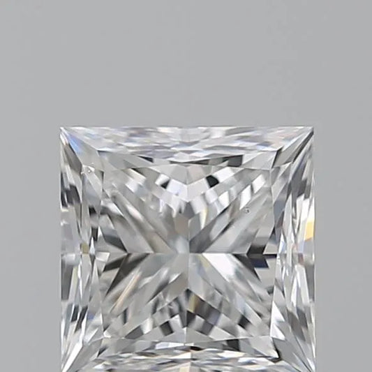 1.01ct Princess Natural Diamond (Colour E, Clarity SI1, GIA Certified)
