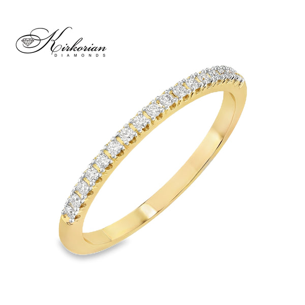 Пръстен от жълто злато 14K с диаманти 0.32ct и KD сертификат – модел 10110044-1G