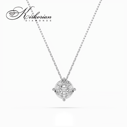 Колие с диаманти 0.18ct от бяло злато 14К – Код: 10410001