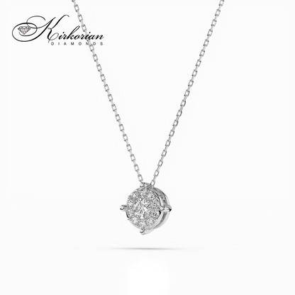 Колие с диаманти 0.18ct от бяло злато 14К – Код: 10410001