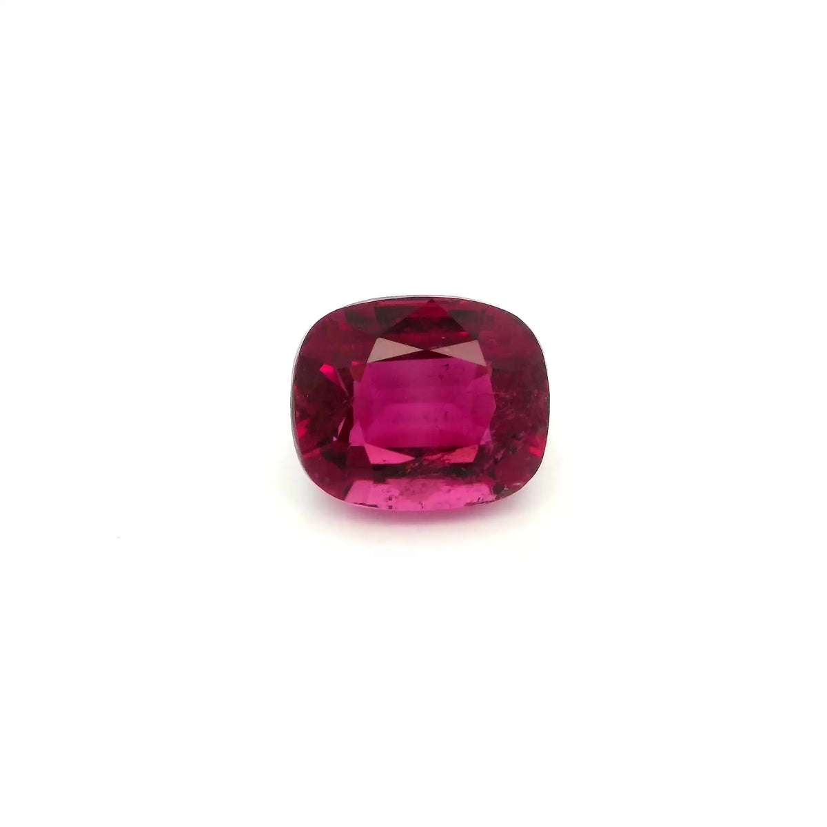 3.26ct Cushion Natural Tourmaline (Colour Pink, Clarity Slightly Included, Cut Faceted)