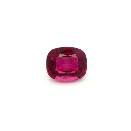 3.26ct Cushion Natural Tourmaline (Colour Pink, Clarity Slightly Included, Cut Faceted)