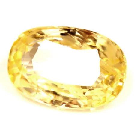 3.99ct Oval Natural Sapphire (Colour Yellow, Clarity Slightly Included, Cut Faceted)