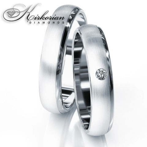 брачни халки от бяло жълто или розово злато в комбинация с диаманти код:WRD065