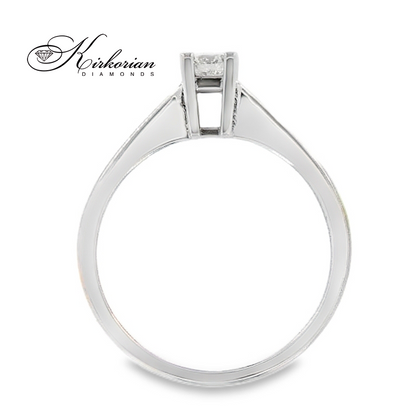 Годежен пръстен от бяло или жълто злато 14к с диамант 0.20 ct | Код K562 | Сертификат KD