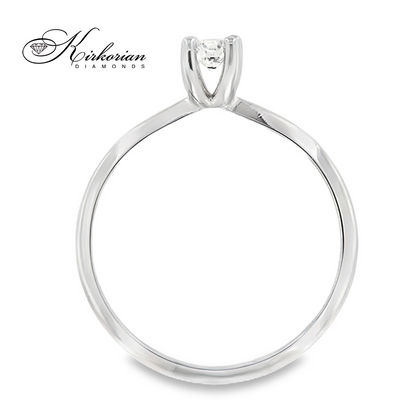 Годежен пръстен от бяло жълто или розово злато 14К с диамант 0.20 ct – Високо качество на достъпна цена