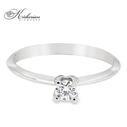 Годежен пръстен от бяло жълто или розово злато 14К с диамант 0.20 ct – Високо качество на достъпна цена