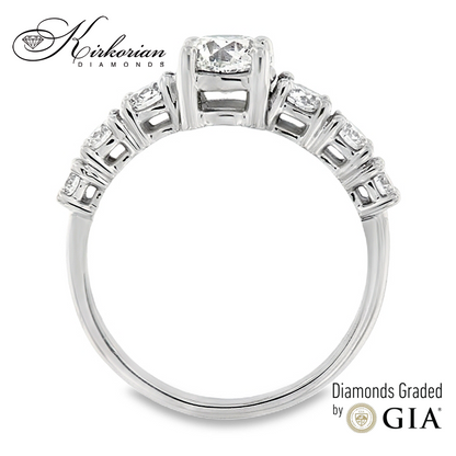 Годежен пръстен 14к. с диаманти 1.60 карат GIA сертификат код:K603
