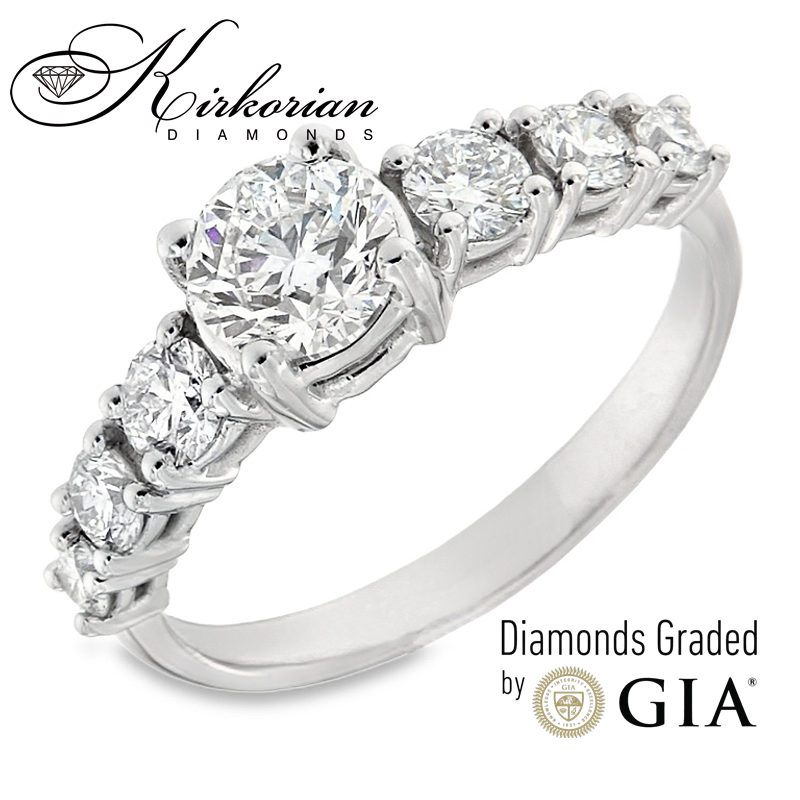 Годежен пръстен 14к. с диаманти 1.60 карат GIA сертификат код:K603