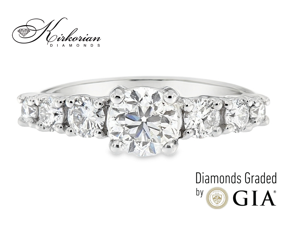 Годежен пръстен 14к. с диаманти 1.60 карат GIA сертификат код:K603