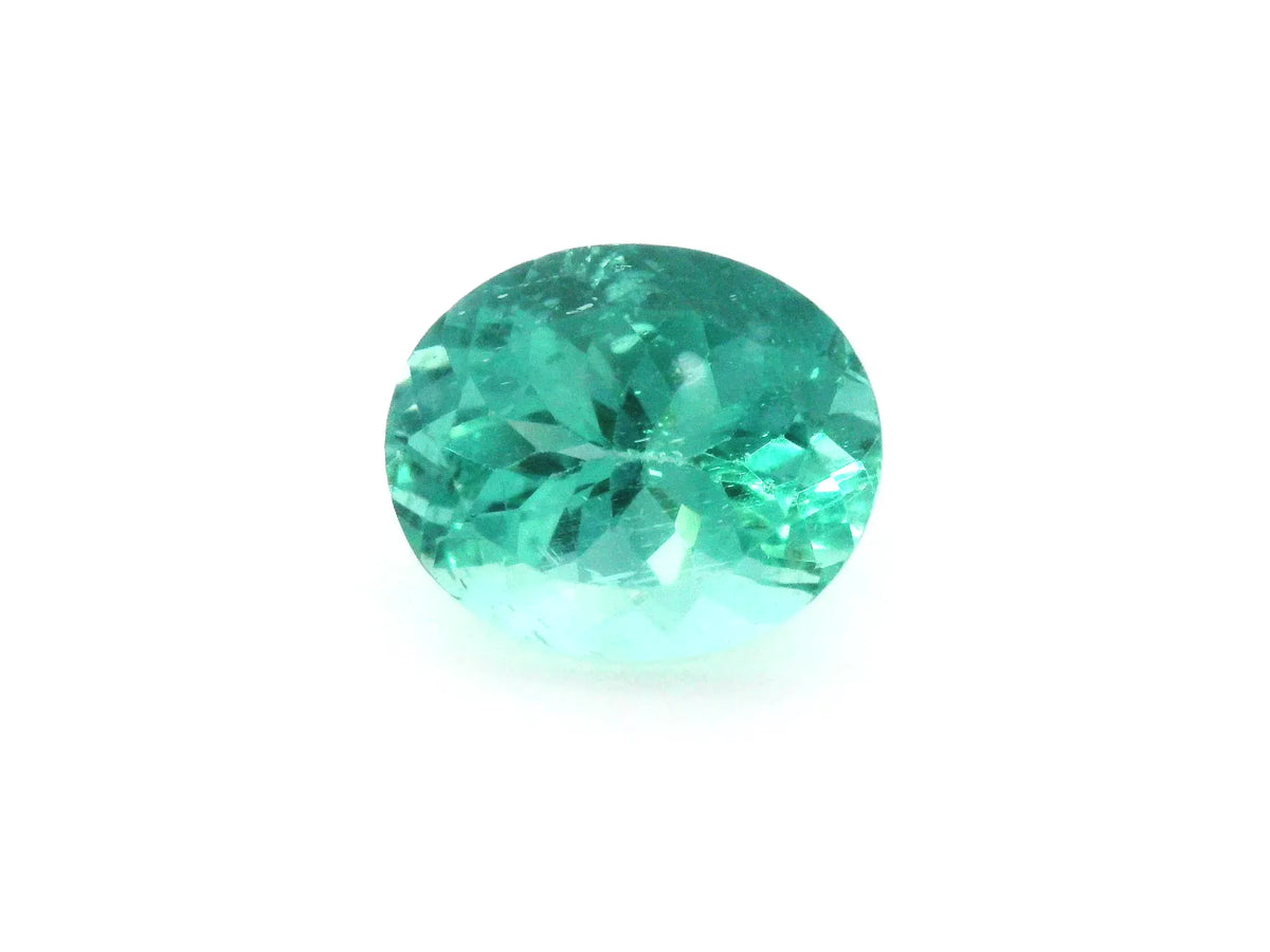 7.56ct Oval Natural Apatite (Colour Blue, Clarity Slightly Included, Cut Faceted)