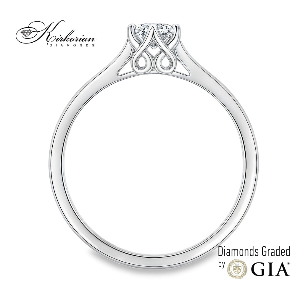 Годежен пръстен с диамант GIA 0.25 ct – злато 14К (бяло или жълто) | Цени от производител