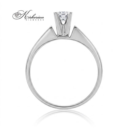 Годежен пръстен от бяло злато 14К с диамант 0.245 ct – Лукс на достъпна цена