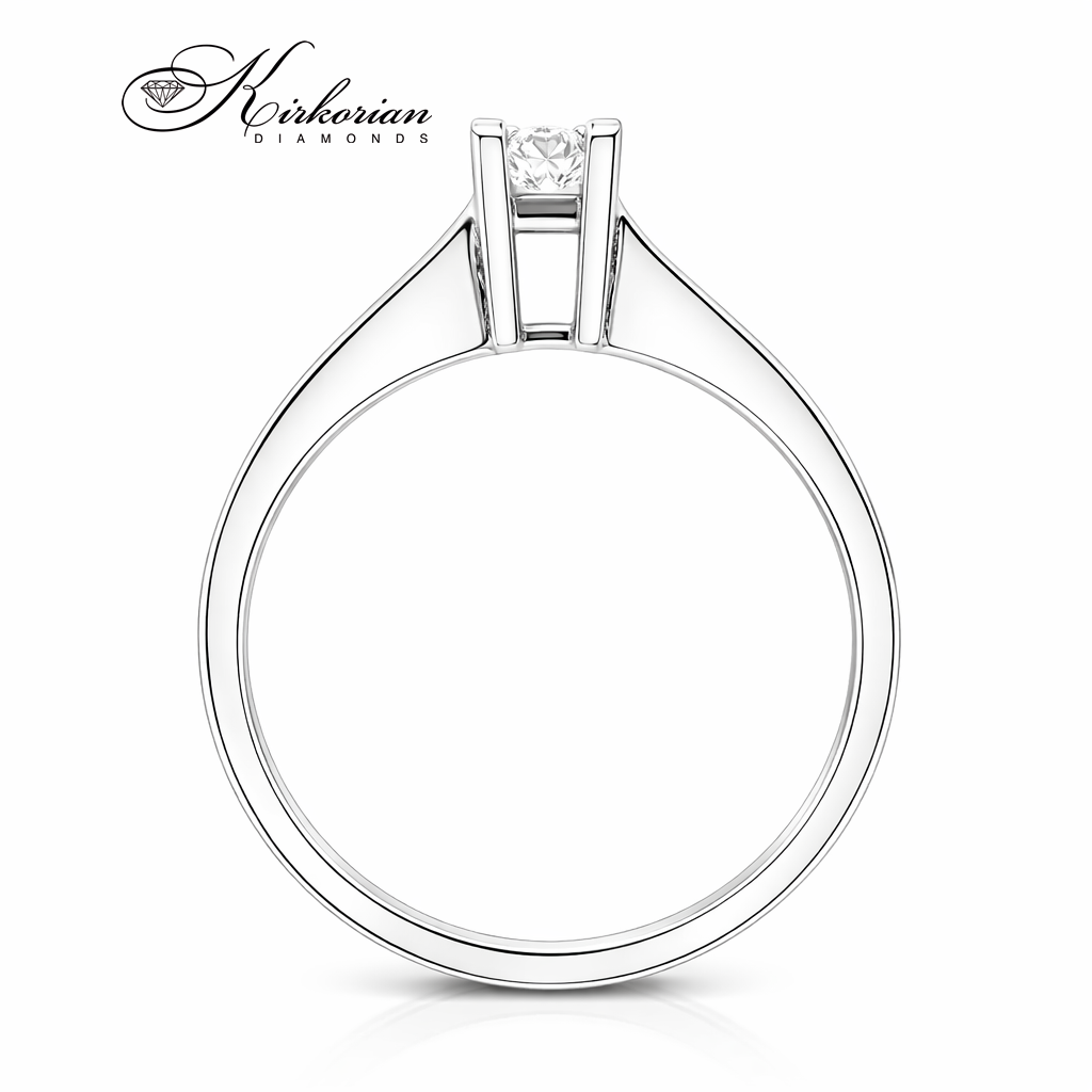 Годежен пръстен от бяло или жълто злато 14к с диамант 0.20 ct | Код K562 | Сертификат KD