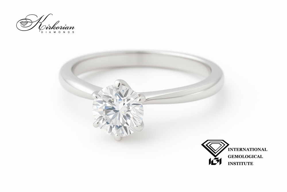 Годежен пръстен LG572 | 0.70ct D VS1 | Бяло злато 14k | IGI Сертификат