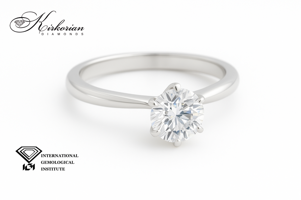 Годежен пръстен LG572 | 0.70ct D VS1 | Бяло злато 14k | IGI Сертификат