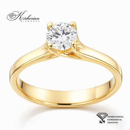 Годежен пръстен с лабораторен диамант 0.50 ct