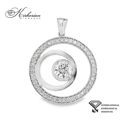 Колие с Lab Grown диаманти 1.67ct | Бяло злато 14k | IGI сертификат – LGK644