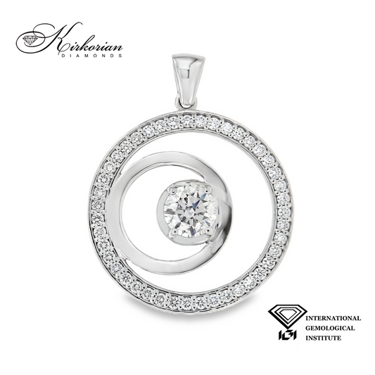 Колие с Lab Grown диаманти 1.67ct | Бяло злато 14k | IGI сертификат – LGK644