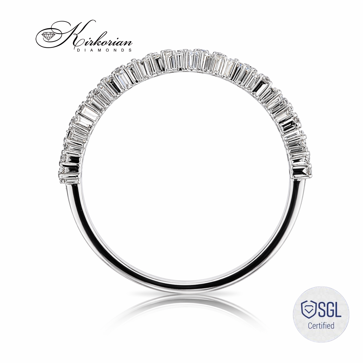 Designer diamond ring от бяло злато 585 с естествени диаманти F/G VS