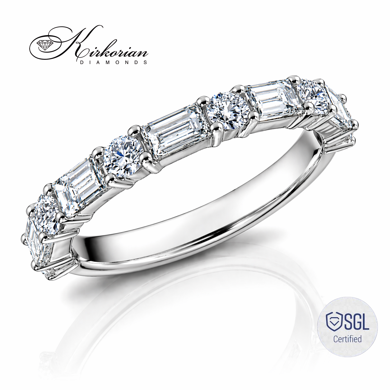 Елегантна diamond wedding band халка с естествени диаманти F/G VS