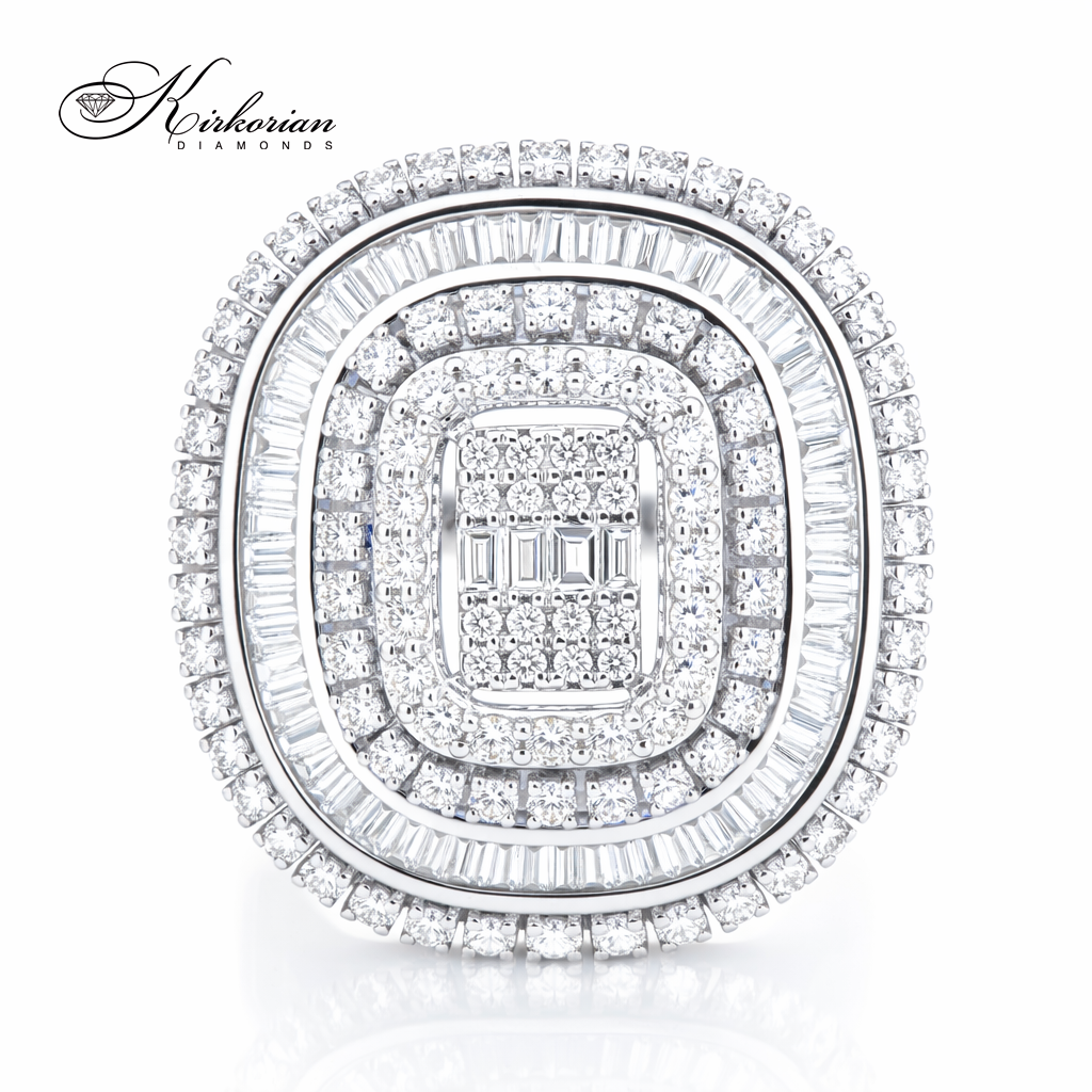 пръстен с диаманти на ръка kirkorian diamonds