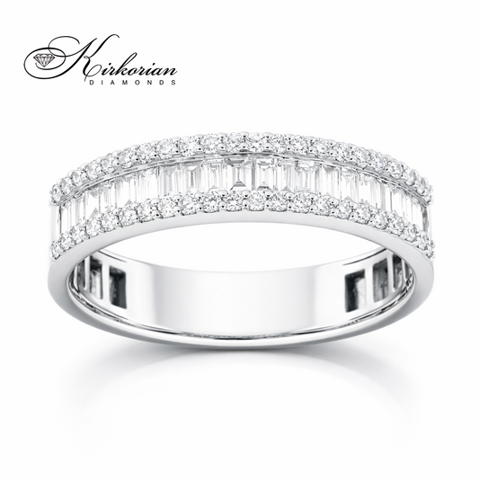 диамантена халка 0.53 ct бяло злато 14к kirkorian diamonds