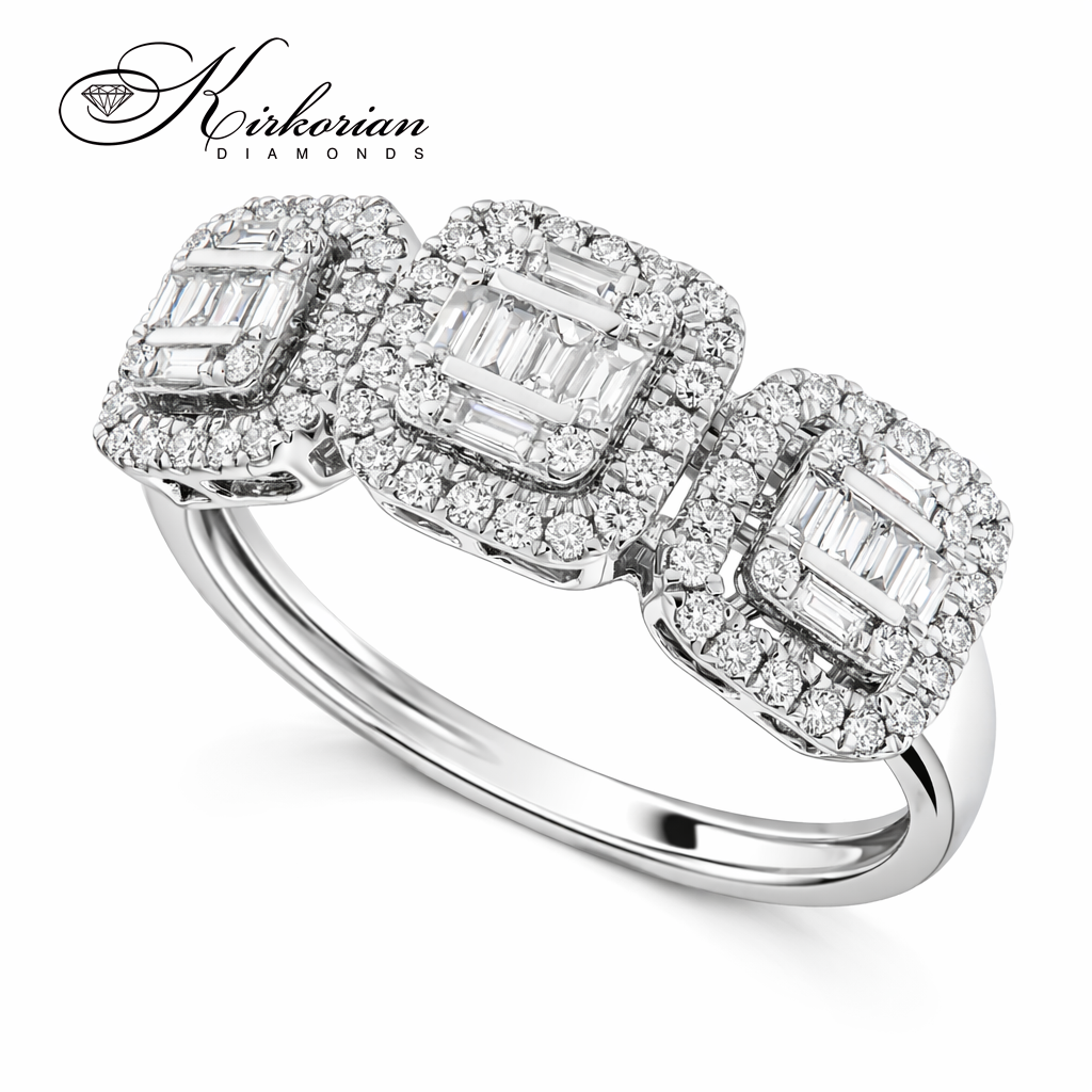диамантен годежен пръстен 0.54 ct бяло злато kirkorian diamonds