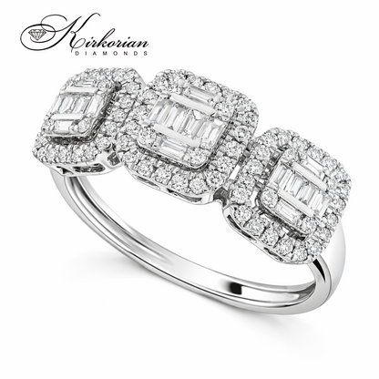 диамантен годежен пръстен 0.54 ct бяло злато kirkorian diamonds
