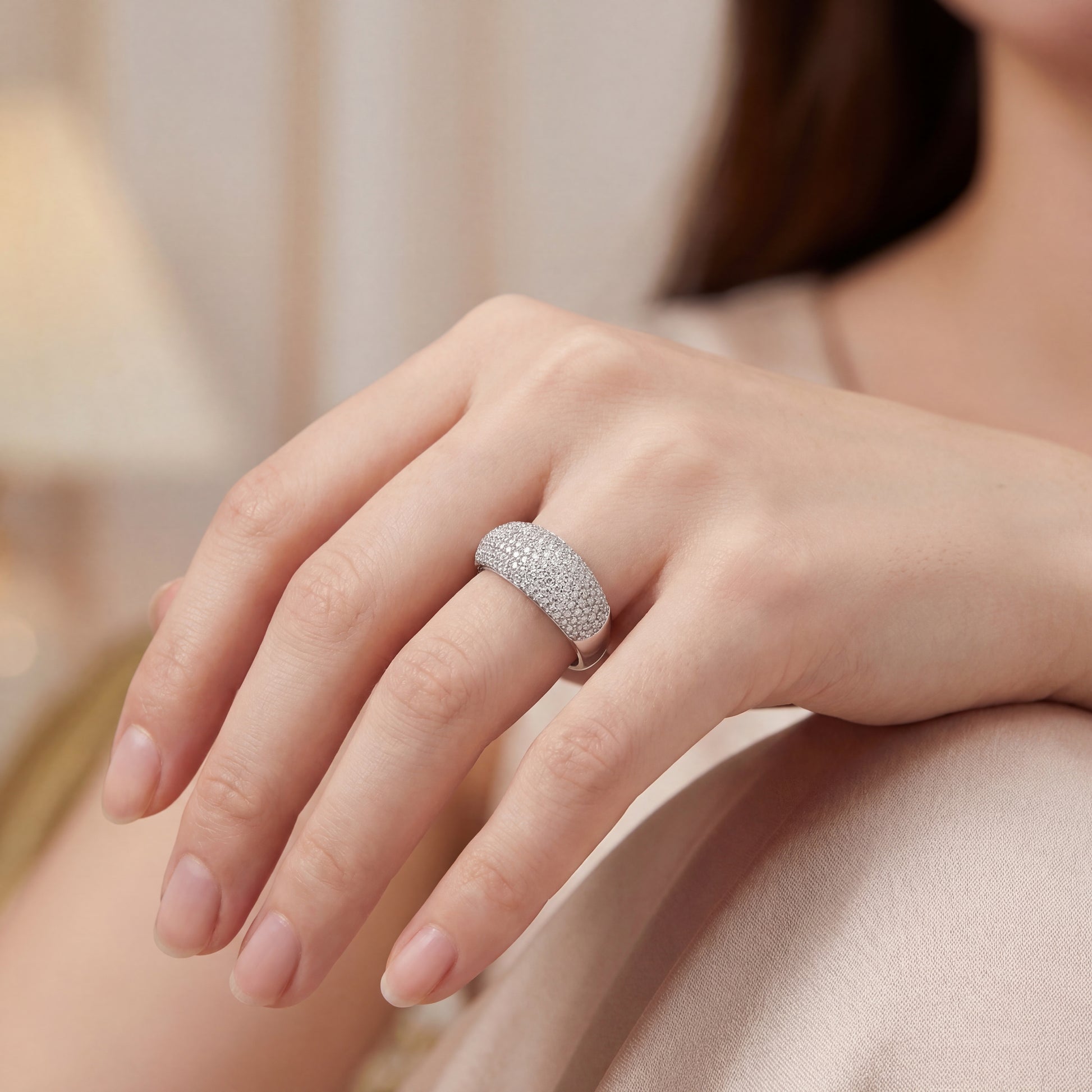 диамантен пръстен на ръка kirkorian diamonds