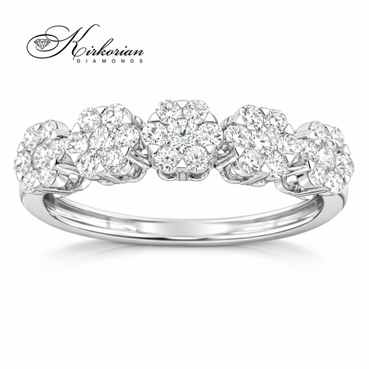 диамантена халка с цветен дизайн 0.67 ct kirkorian diamonds