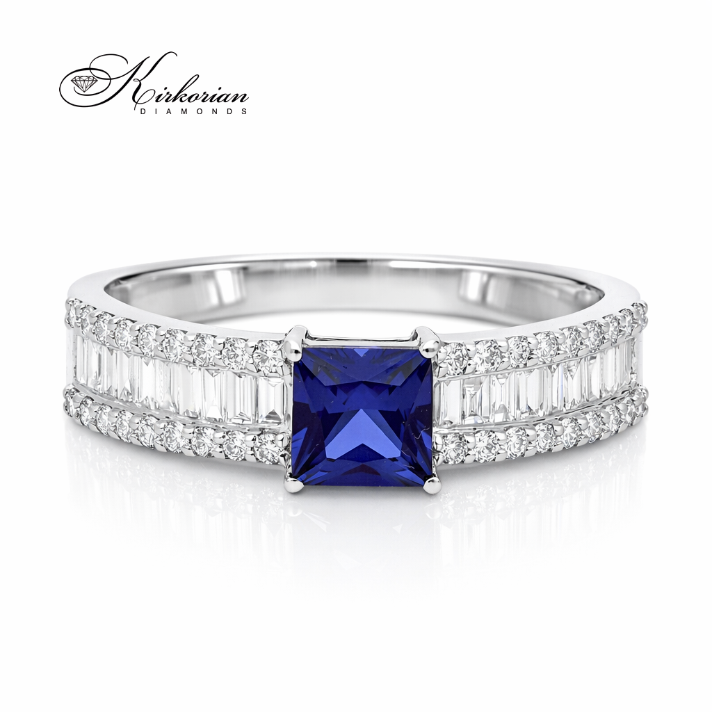 елегантен пръстен сапфир диаманти kirkorian diamonds LR6086