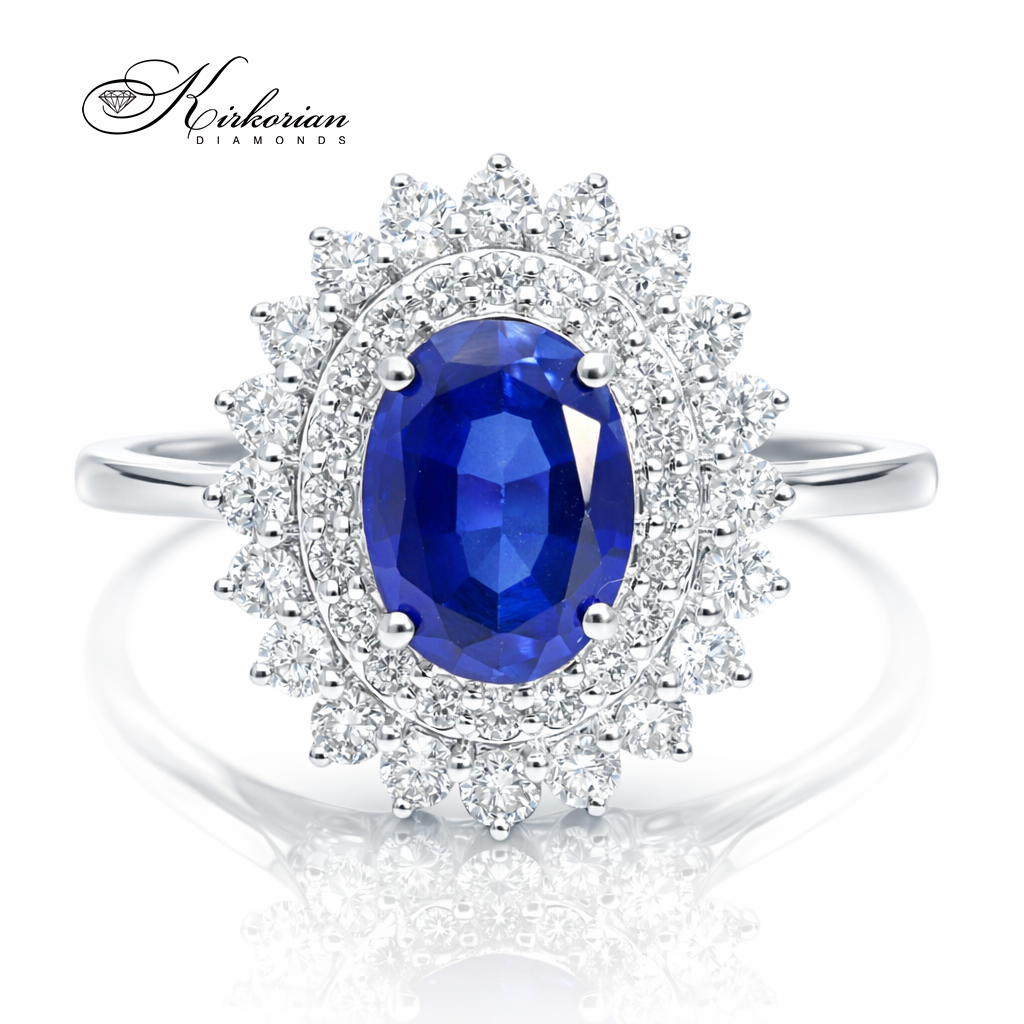 пръстен сапфир диаманти kirkorian diamonds LR6318