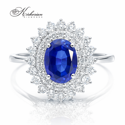 пръстен сапфир диаманти kirkorian diamonds LR6318