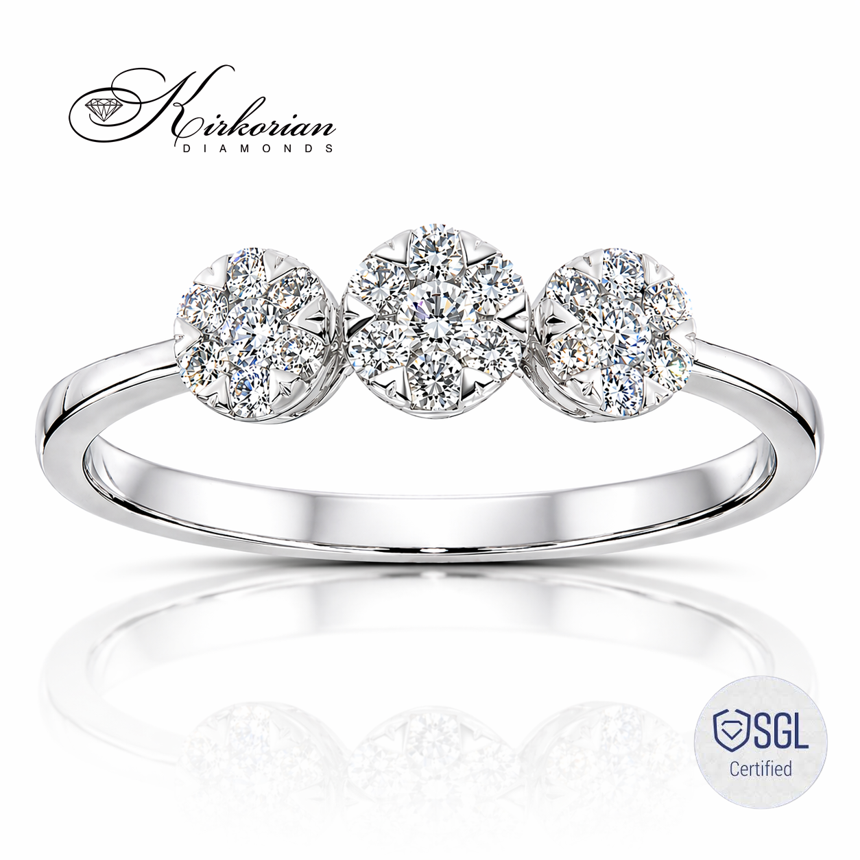 Елегантен годежен пръстен с диаманти 0.30 ct F/G VS модел LR6796