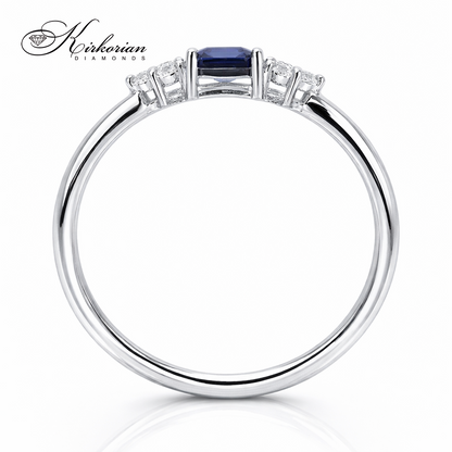 елегантен пръстен сапфир диаманти kirkorian diamonds LR7217