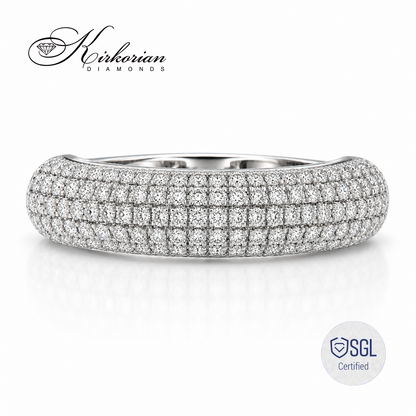 Premium bridal ring с естествени Round Brilliant диаманти и SGL сертификат